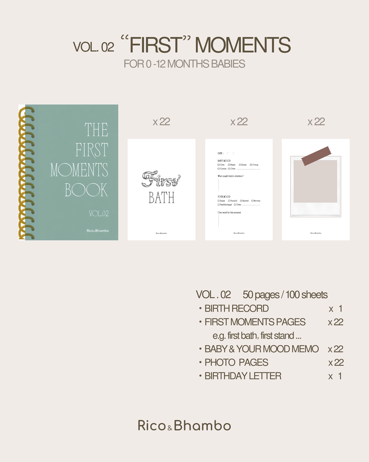 The First Moments Book Vol.02 - "FIRST" MOMENTS